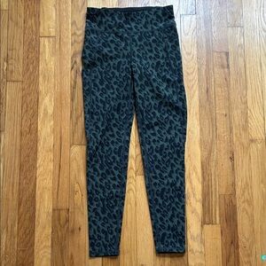 Sweaty Betty Zero Gravity Leggings Small Full Length Leopard Print Green Black